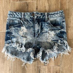 Rewash denim shorts